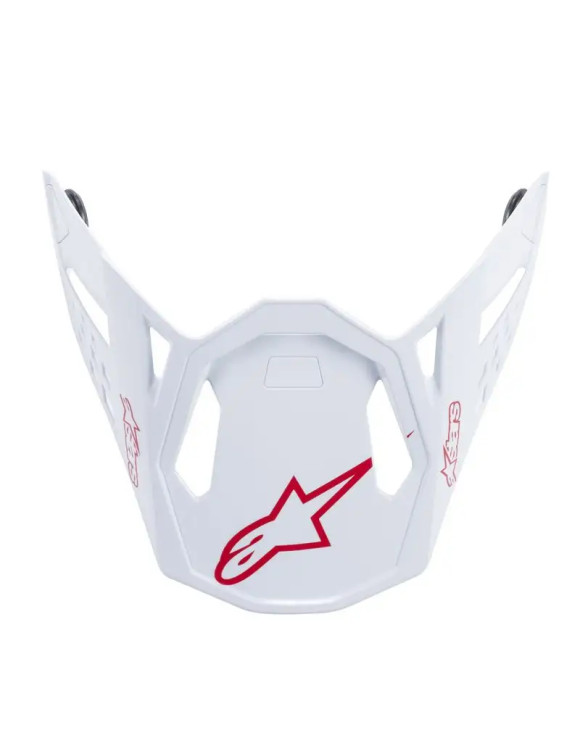 Alpinestars Supertech M10 Motorradhelm Dyno Visier – Glänzendes Weiß/Rot 89813192180 - 1