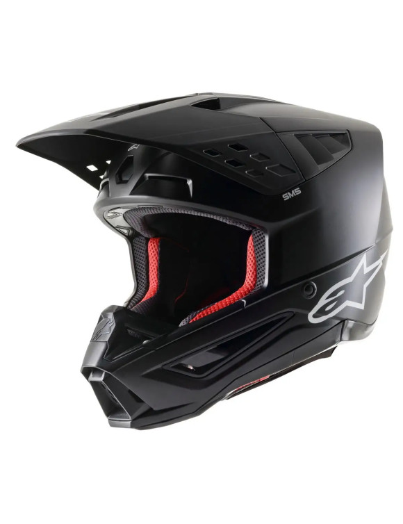 Casque de moto SM5 Alpinestars Solid ECE 2206 - Noir mat 8303023110 - 1