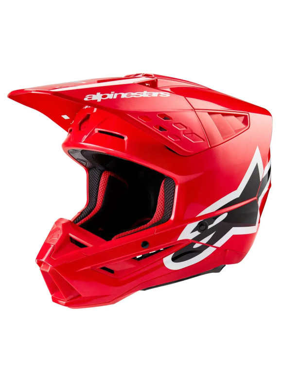 Casco de moto Alpinestars SM5 Corp ECE - Rojo brillante brillante 83063233010 - 1
