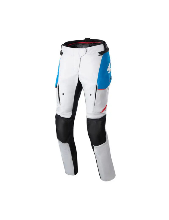 Pantaloni Moto Alpinestars Donna Stella Honda Andes V3 Drystar® - Grigio ghiaccio/Blu/Rosso brillante 32374 - 1 Pantaloni Moto Alpinestars Donna Stella Honda Andes V3 Drystar® - Grigio ghiaccio/Blu/Rosso brillante 32374 - 1