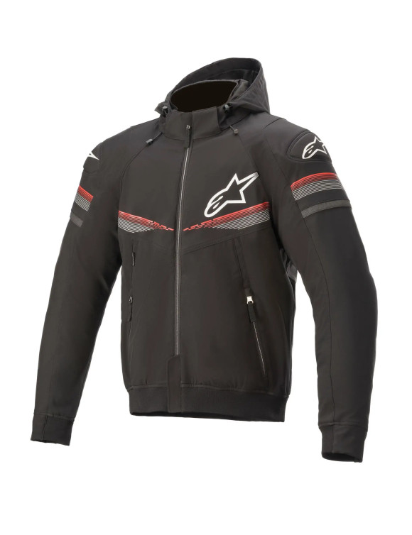 Sudadera con capucha Alpinestars Sektor Tech V2 - Negro/Rojo brillante 42005201303 - 1