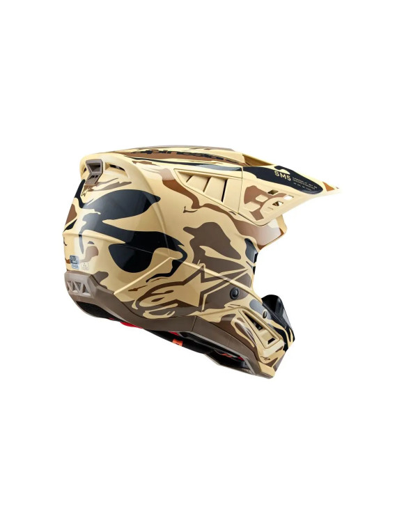 Alpinestars SM5 Mineral ECE Motorcycle Helmet - Kangaroo/matt dark brown 8306523838 - 2