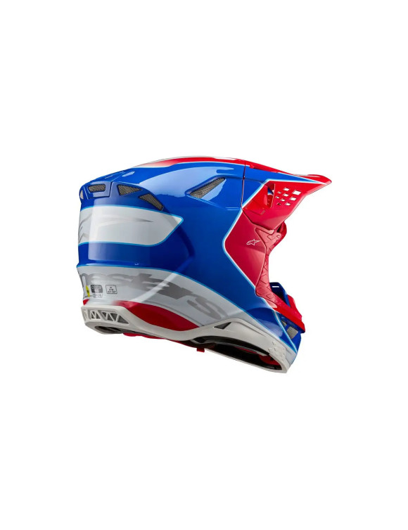 Casco de motocicleta Alpinestars Supertech M10 Aeon ECE - rojo brillante/azul brillante 83018233017 - 2