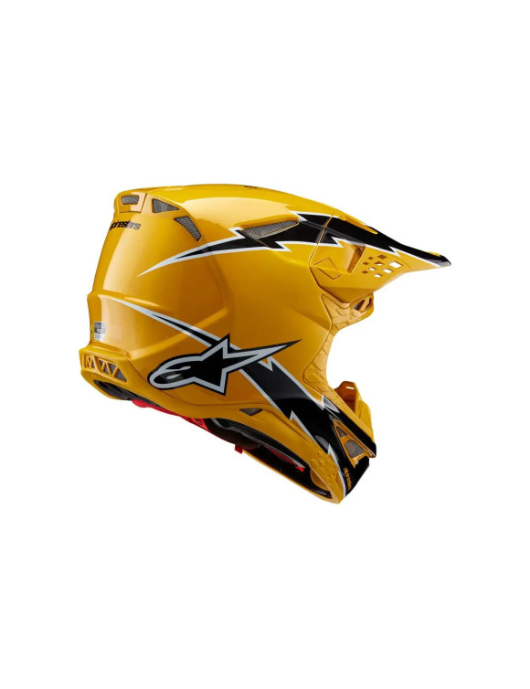 Casco de motocicleta Alpinestars Supertech M10 Ampress ECE - negro brillante/amarillo 83006231414 - 2 Casco de motocicleta Alpinestars Supertech M10 Ampress ECE - negro brillante/amarillo 83006231414 - 2