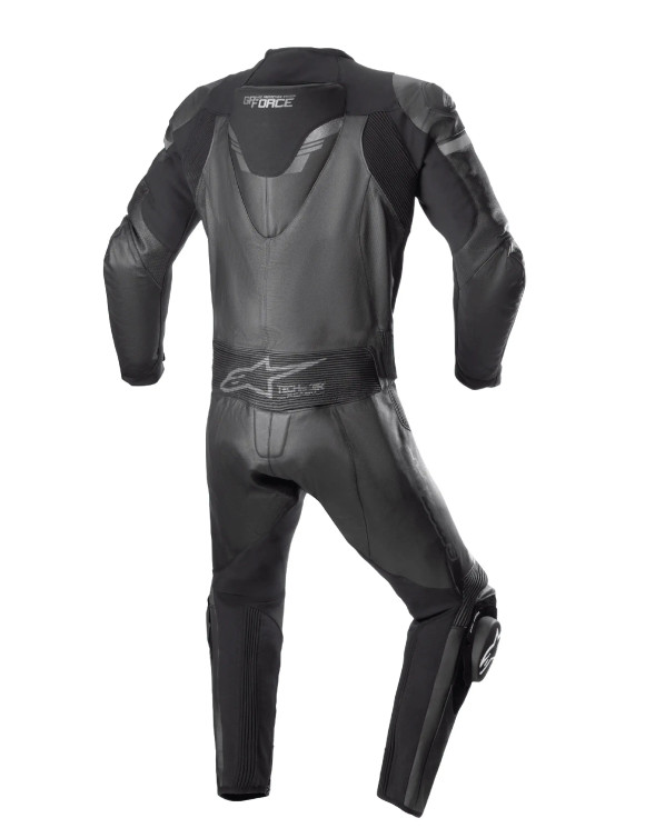 Traje de moto de cuero Alpinestars GP Force Chaser - 2 piezas - Negro/Negro 31603211100 - 2