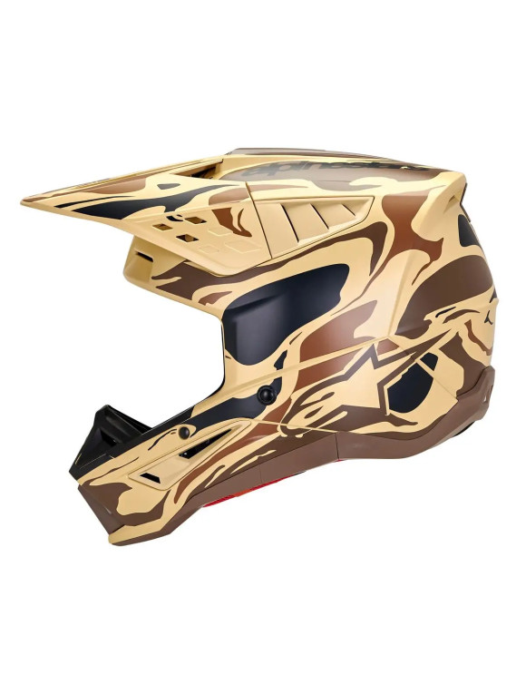 Alpinestars SM5 Mineral ECE Motorradhelm – Känguru/matt dunkelbraun 8306523838 - 3