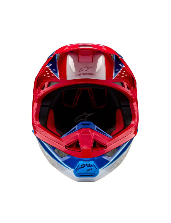 Casco de motocicleta Alpinestars Supertech M10 Aeon ECE - rojo brillante/azul brillante 83018233017 - 3