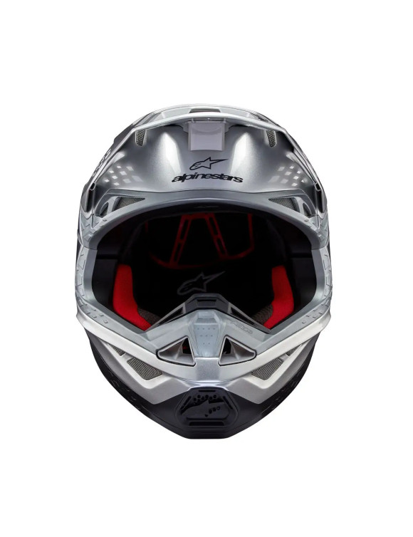 Alpinestars Supertech M10 Flood ECE Motorcycle Helmet - Silver/Black/Fluo Orange/M G 83009231954 - 3 Alpinestars Supertech M10 Flood ECE Motorcycle Helmet - Silver/Black/Fluo Orange/M G 83009231954 - 3