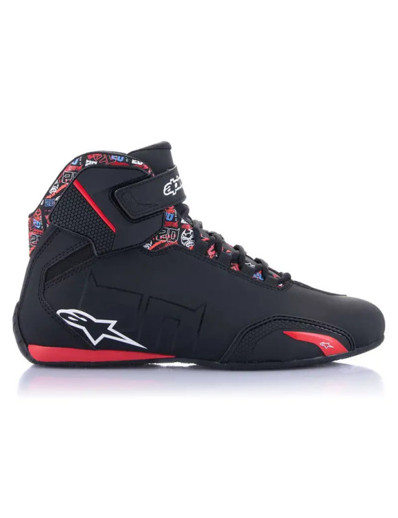 Fq20 Alpinestars Sektor Motorcycle Shoes - Black/Bright Red 25145231303 - 3 Fq20 Alpinestars Sektor Motorcycle Shoes - Black/Bright Red 25145231303 - 3