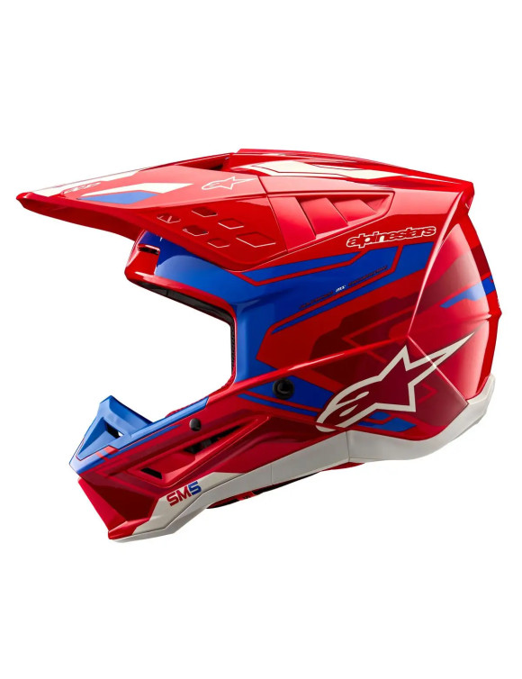 Casque de moto Alpinestars SM5 Action 2 ECE - Rouge vif/Bleu brillant 83060233017 - 4 Casque de moto Alpinestars SM5 Action 2 ECE - Rouge vif/Bleu brillant 83060233017 - 4