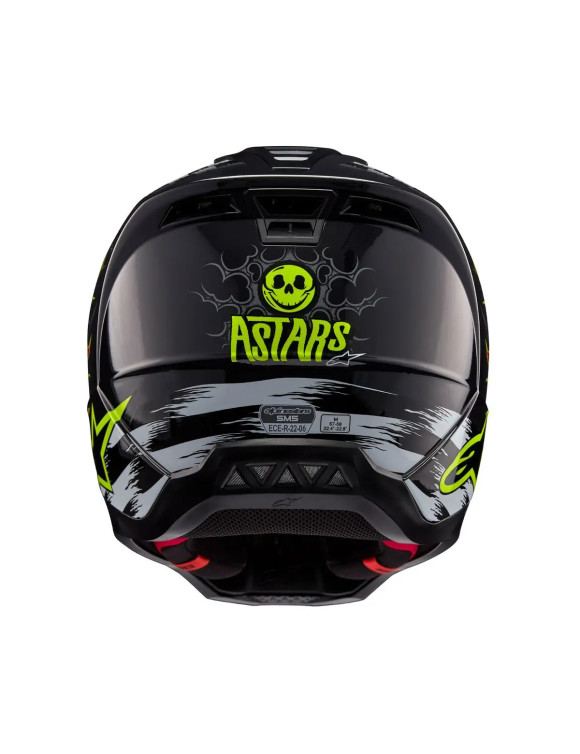 Casque de moto Alpinestars SM5 Rash ECE - Gris foncé/Rouge vif brillant 83070239033 - 4