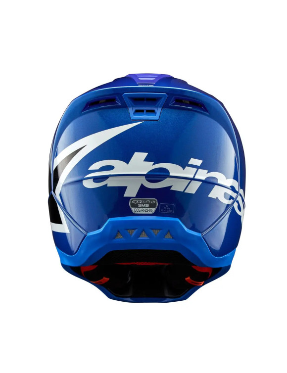 Alpinestars SM5 Corp ECE Motorcycle Helmet - Glossy Blue 83063237900 - 5