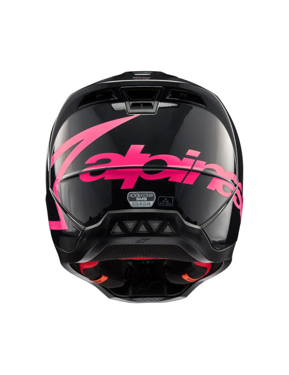 Casco de moto Alpinestars SM5 Corp ECE - Negro/Diva rosa brillante 83063231839 - 5