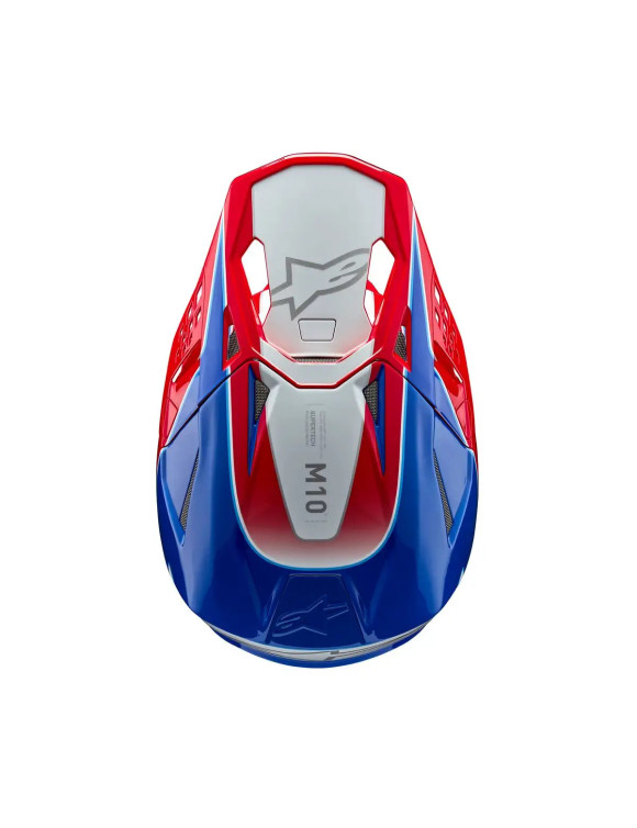 Casco de motocicleta Alpinestars Supertech M10 Aeon ECE - rojo brillante/azul brillante 83018233017 - 5
