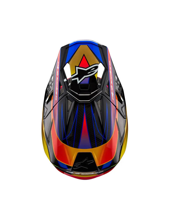 Alpinestars Supertech M10 Era ECE Motorradhelm – Gold/Riogelb/Glänzendes Rot 83011235938 - 5