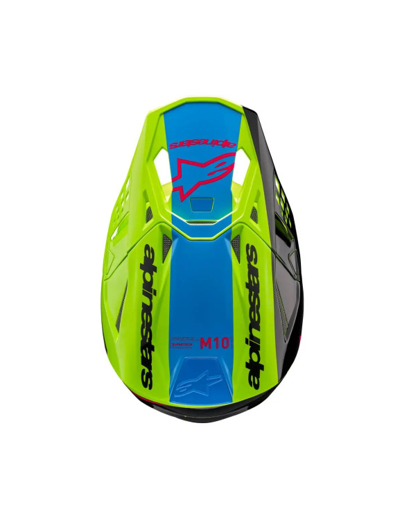 Alpinestars Supertech M10 Unite ECE Motorradhelm – Fluo Yellow/Black/Diva/Pink/Gl 83016235138 - 5