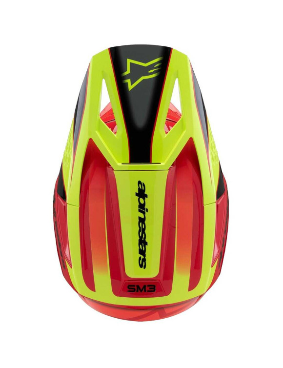 Casco de motocicleta Alpinestars Supertech M10 Aeon ECE - rojo brillante/azul brillante 83018233017 - 6
