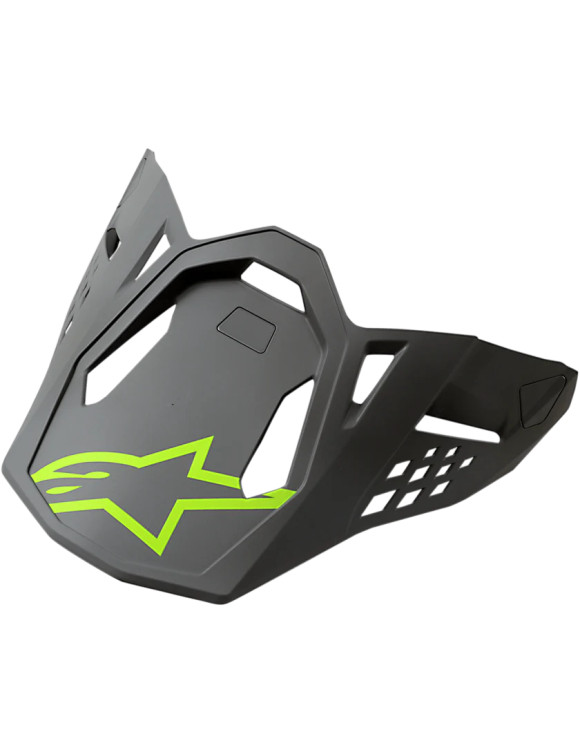 Alpinestars Supertech M8 Radium Motorradhelm-Visier – Grau/Gelb 89815199004 - 1