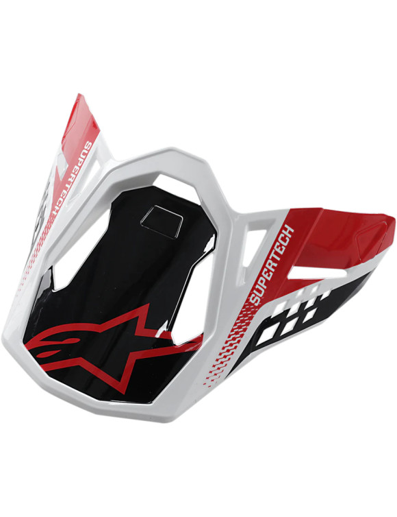 Alpinestars Supertech M8 Triple visera para casco de motocicleta - negro/rojo/blanco 89814191180 - 1