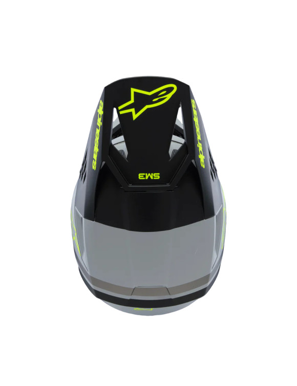 Casco Moto Alpinestars SM3 Radium Ragazzo ECE06 - Grigio/Nero/Giallo Fl/Opaco 83019259510 - 5