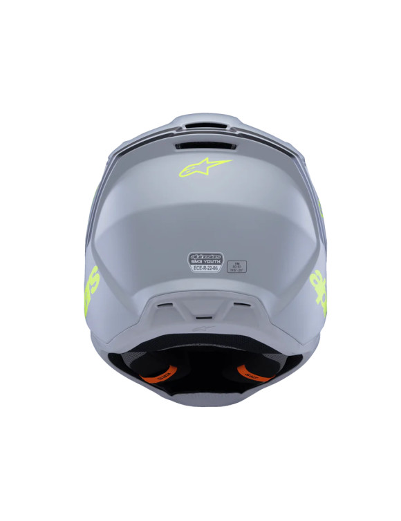 Casco de moto Alpinestars SM3 Radium para niño ECE06 - gris/negro/amarillo fl/mate 83019259510 - 6