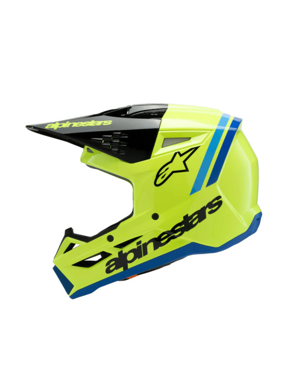 Casco de moto Alpinestars SM3 Radium para niño ECE06 - Amarillo fluo/Negro/Azul/Gl 83019255017 - 3