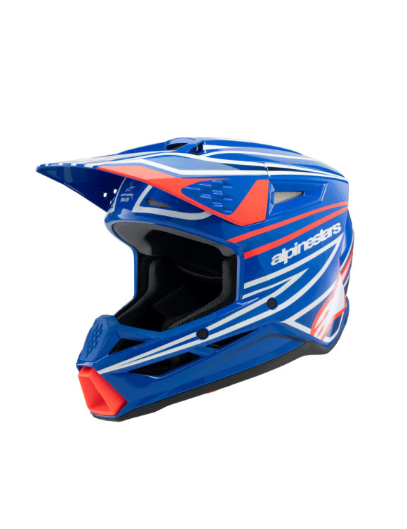 Casco de moto Alpinestars Wurx SM3 Boy ECE06 - azul/rojo/blanco/negro GI 83021257312 - 1