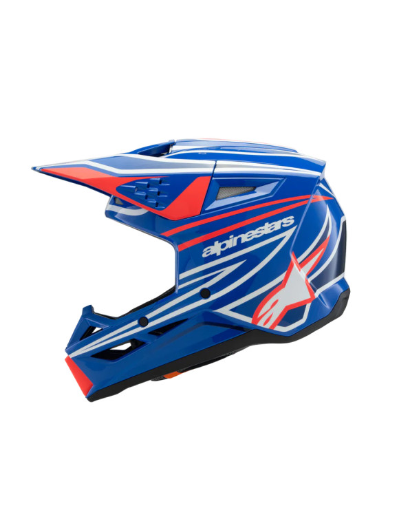 Casque de moto Alpinestars Wurx SM3 Boy ECE06 - Bleu/Rouge/Blanc/Noir GI 83021257312 - 6