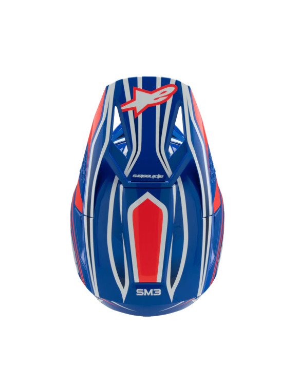 Alpinestars Wurx SM3 Boy ECE06 Motorcycle Helmet - Blue/Red/White/Black GI 83021257312 - 7