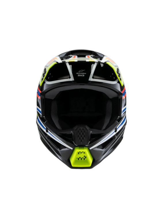 Alpinestars Wurx SM3 Motorcycle Helmet for Boys ECE06 - Black/Yellow Fl/Blue/Red GI 83021251574 - 5 Alpinestars Wurx SM3 Motorcycle Helmet for Boys ECE06 - Black/Yellow Fl/Blue/Red GI 83021251574 - 5