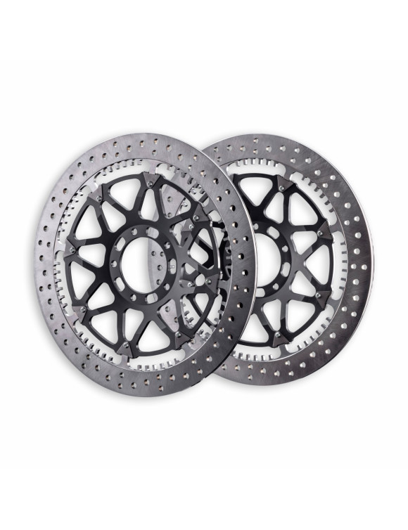 Par de Discos de Freno Delanteros Aumentados Alabeados 96180991AA Ducati Panigale V4/S, MY25 Streetfighter V4S - 1 Par de Discos de Freno Delanteros Aumentados Alabeados 96180991AA Ducati Panigale V4/S, MY25 Streetfighter V4S - 1