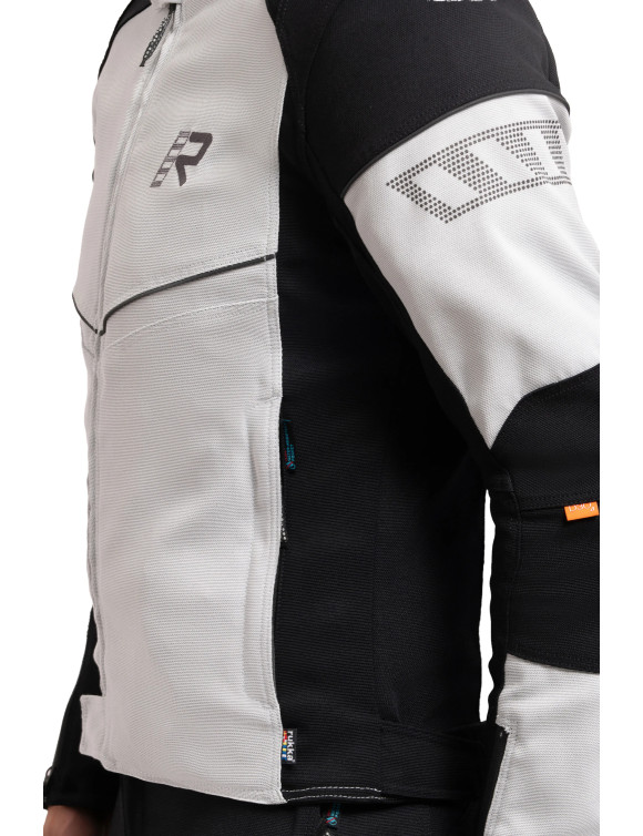 Veste Moto Été Homme Rukka Airgobi 2.0 Blanc/Noir 702696764200 - 3