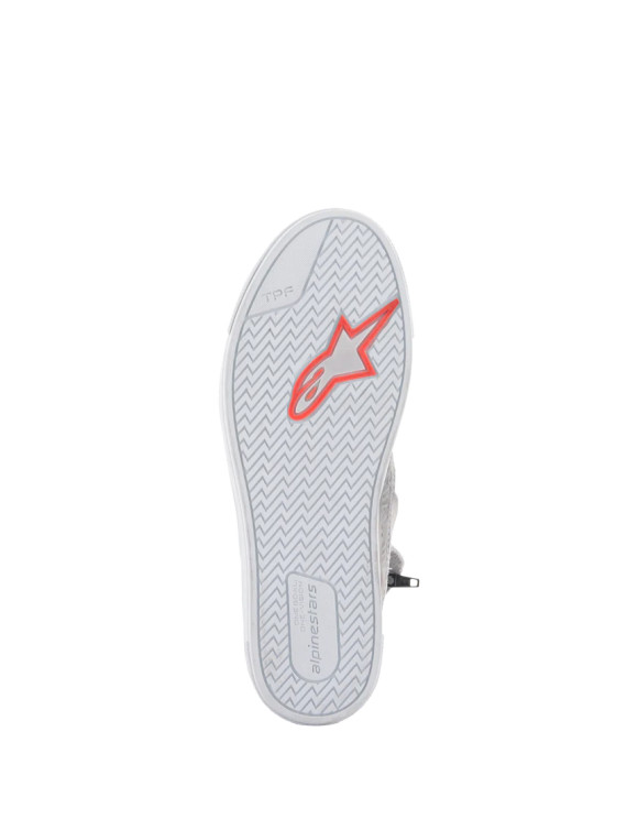 Alpinestars Stated Motorcycle Shoes - Light Grey/Fluo Red/White 25401249251 - 6 Alpinestars Stated Motorcycle Shoes - Light Grey/Fluo Red/White 25401249251 - 6