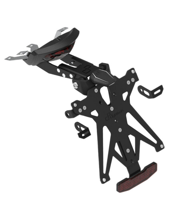 Kit Support de Plaque d'Immatriculation Réglable, Lightech KTARTR109A1, Mod. A1 pour Triumph Trident 660 - 1 Kit Support de Plaque d'Immatriculation Réglable, Lightech KTARTR109A1, Mod. A1 pour Triumph Trident 660 - 1