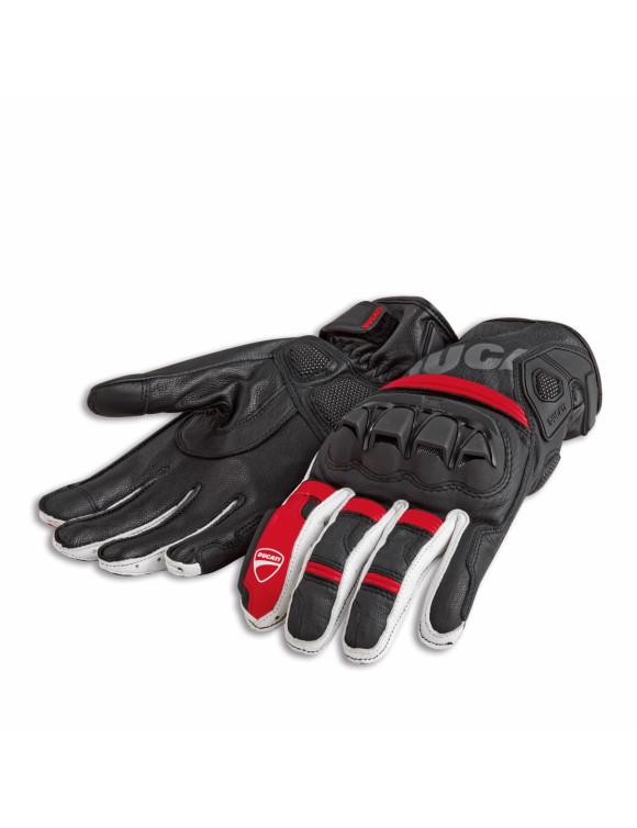 Gants de Moto pour Homme Textile/Cuir Originaux Ducati Sport C4 98107719 - 1