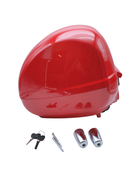 36L Red Top Case with Counterweights CM328314 Piaggio Vespa GTS - 3