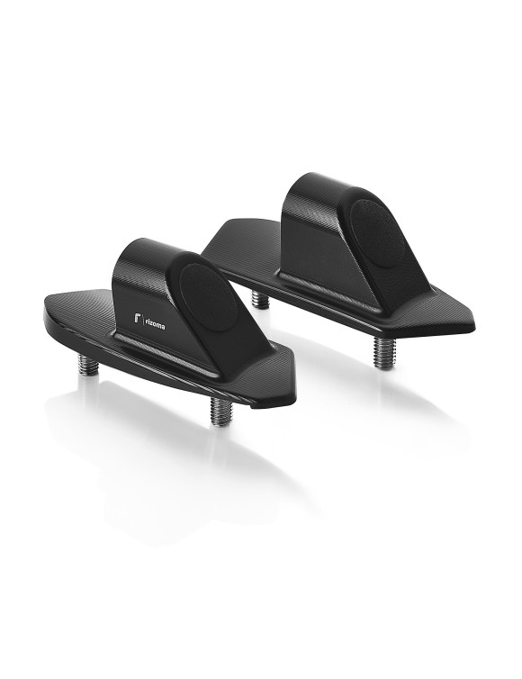 Kit de montaje de espejo retrovisor Rizoma BS796B - Anodizado negro, Doble posición - 1