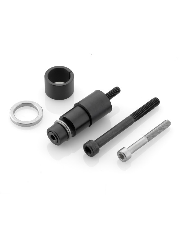 Adaptateur de rétroviseur pour embout de guidon Rizoma BS816B - Noir Anodisé - 1