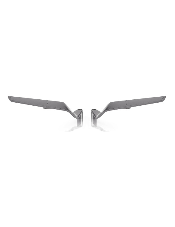 Specchio retrovisore Stealth Naked Rizoma BSN010D - Anodizzato Thunder Grey, Destro&Sinistro - 1