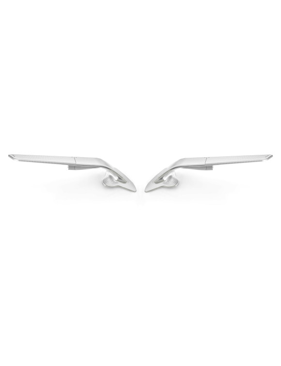 Stealth rear-view mirror (pair) Rizoma BSS020A - Anodized Silver, Right&Left - 1