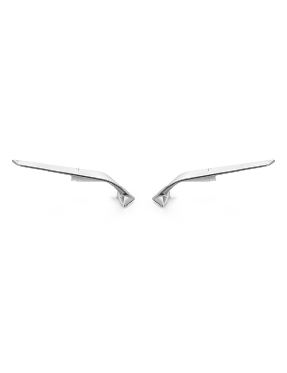 Stealth rear-view mirror (pair) Rizoma BSS040A - Anodized Silver, Right&Left - 1
