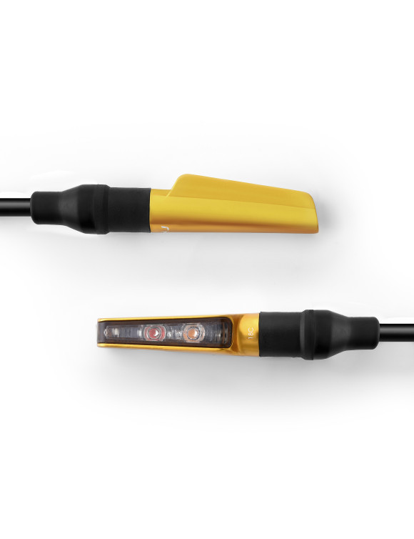 CORSA S direction indicator Rizoma TS115G - Fire Gold anodized, Rear (3 ...