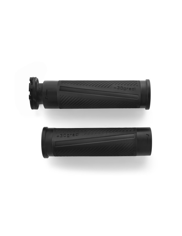 Rizoma GR224B "30Gradi" grips - Black anodized, Ø 22 mm - 1 Rizoma GR224B "30Gradi" grips - Black anodized, Ø 22 mm - 1