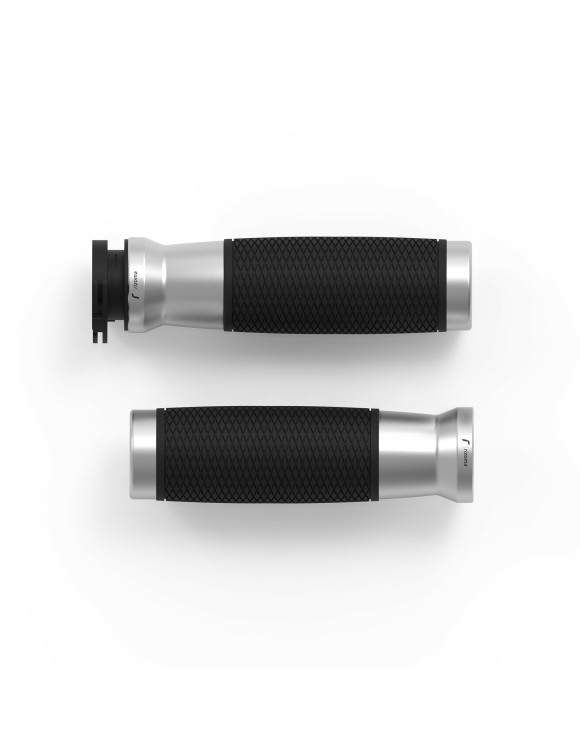 Puños Urlo Rizoma GR257A - Anodizado plata, Ø 22 mm - 1