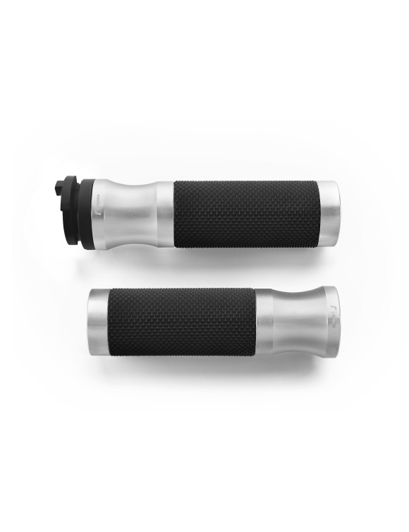 Puños Rizoma GRDW205Z22A Sport Ride by Wire - Anodizado plata, Ø 22 mm - 1