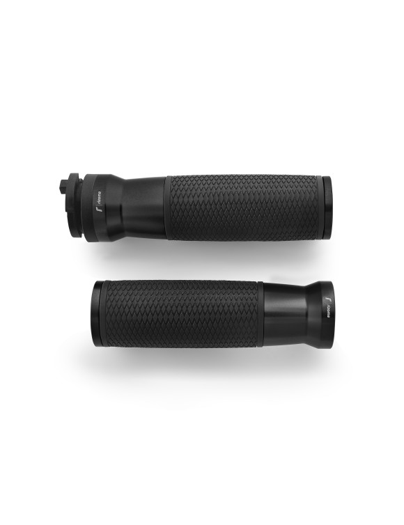 Urlo Ride by Wire Grips Rizoma GRDW222Z11B - Anodisé Noir, Ø 22 mm - 1