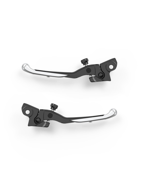 Rizoma LBX153A brake lever kit - Anodized Silver, Front and rear - 1