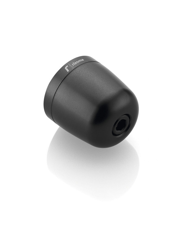 Embout de guidon simple Rizoma MA304B OEM - Anodisé noir, Ø 32 mm - 1