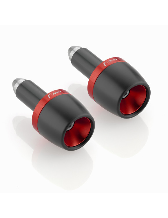 Extremos de manillar Rizoma MA532R - Anodizado Rojo Vulcan, Ø 32 mm - 1