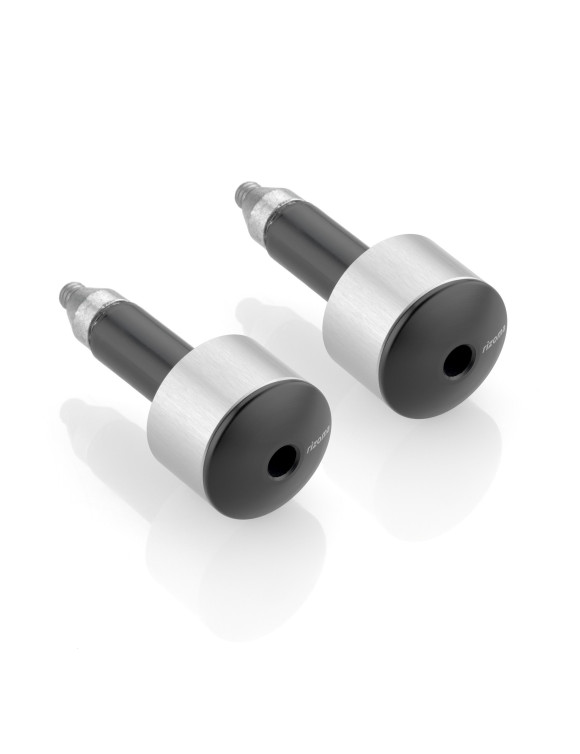 Contrapesos de manillar Rizoma MA533A - Anodizado plata, Ø 28,5 mm - 1
